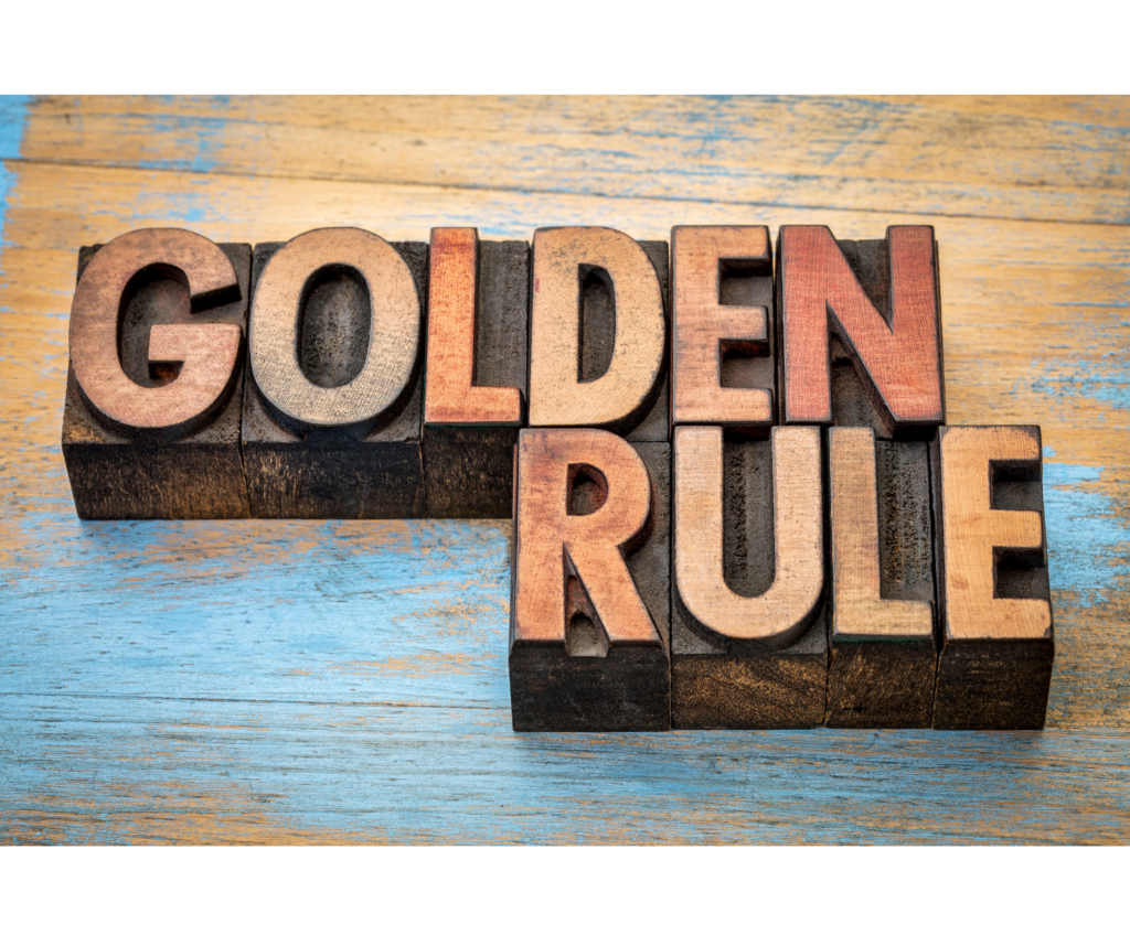 Golden rule photo