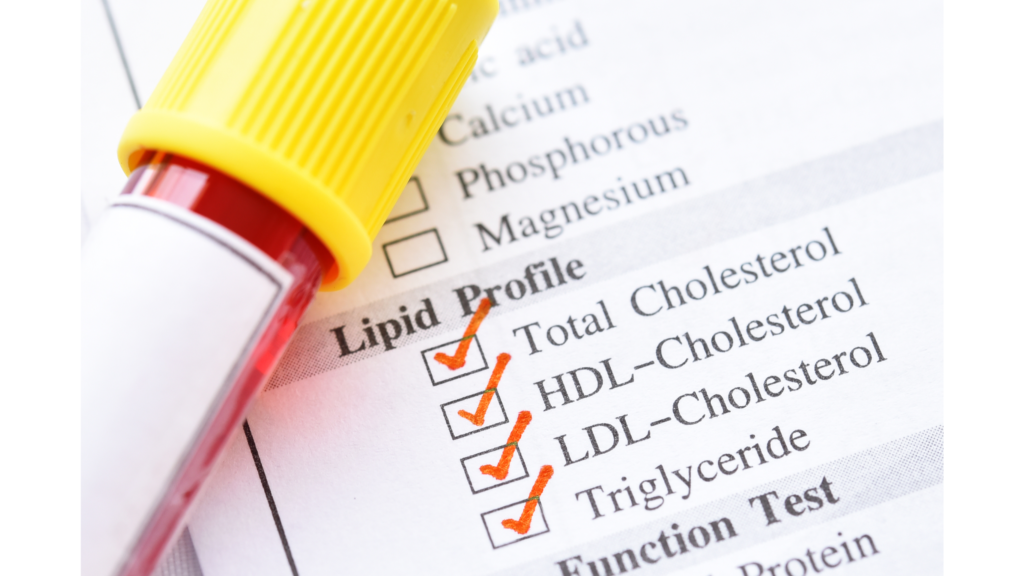 Blood sample results for healthy heart